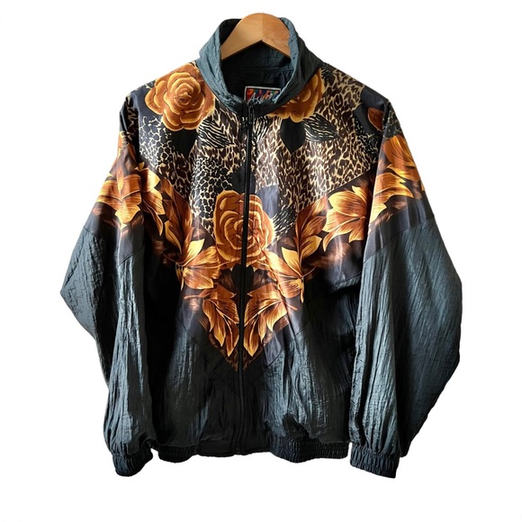 Vintage Bomber Jacket Floral Animal Print - Picture 7 of 11